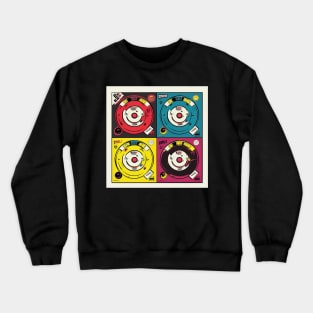 Vintage Pop Art Vinyl LP Warhol Crewneck Sweatshirt